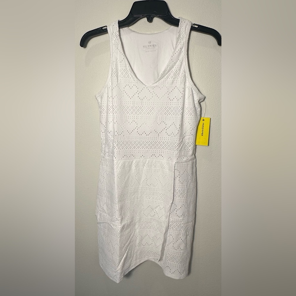 NWT New EleVen by Venus Williams White Devotion Tennis/Pickleball Dress Medium